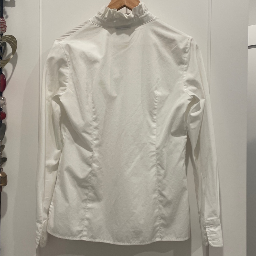 Pendleton White Ruffled Collar Top - Picture 4 of 6